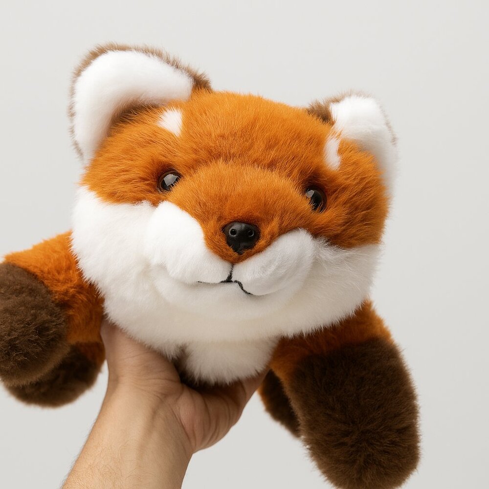 Adorable Red Fox Plush – Handmade & Eco-Friendly
